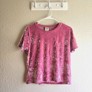 PINK Victoria's Secret Velvet Pink Shirt
